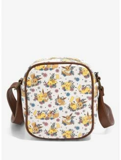 Loungefly Pokémon Pikachu & Eevee Floral Crossbody Bag - BoxLunch Exclusive -Disney Mad Store 14140300 av2