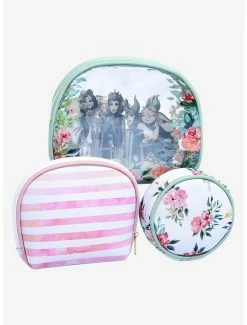 Boxlunch Disney Villains Floral Cosmetic Bag Set -Disney Mad Store 14633704 av2