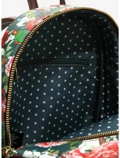 Loungefly Disney Robin Hood Characters Floral Mini Backpack - BoxLunch Exclusive -Disney Mad Store 15068598 av3