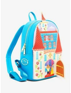 Her Universe Disney Beauty And The Beast Swinging Door Castle Mini Backpack - BoxLunch Exclusive -Disney Mad Store 15405307 av2