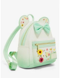 Loungefly Disney Minnie Mouse Pressed Flower Bow Mini Backpack - BoxLunch Exclusive -Disney Mad Store 15471851 av2