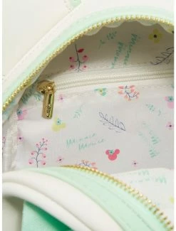 Loungefly Disney Minnie Mouse Pressed Flower Bow Mini Backpack - BoxLunch Exclusive -Disney Mad Store 15471851 av3