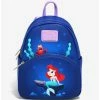 Loungefly The Little Mermaid Ariel & Sebastian Under The Sea Mini Backpack - BoxLunch Exclusive