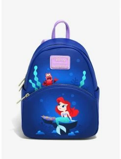Loungefly The Little Mermaid Ariel & Sebastian Under The Sea Mini Backpack - BoxLunch Exclusive