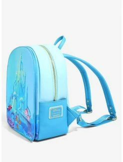 Loungefly Disney The Little Mermaid Castle Mini Backpack - BoxLunch Exclusive -Disney Mad Store 16051436 av3