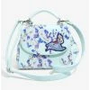 Loungefly Disney Alice In Wonderland Alice & Dinah Floral Sequin Handbag - BoxLunch Exclusive