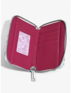 Loungefly Disney Alice In Wonderland Alice & Dinah Floral Sequin Wallet - BoxLunch Exclusive -Disney Mad Store 16051464 av2