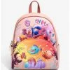 Boxlunch Danielle Nicole Disney The Little Mermaid Under The Sea Mini Backpack
