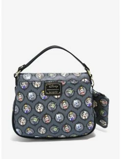 Loungefly Disney Villains Chibi Portraits Crossbody Bag & Coin Purse Set - BoxLunch Exclusive -Disney Mad Store 16051783 av3