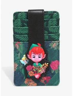 Loungefly Disney Peter Pan & Tinkerbell Chibi Jungle Cardholder - BoxLunch Exclusive