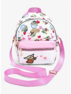 Star Wars The Mandalorian Grogu Hearts Crossbody Bag - BoxLunch Exclusive