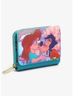 Loungefly Disney A Goofy Movie Roxanne & Max Kiss Small Zip Wallet - BoxLunch Exclusive