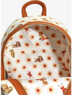 Loungefly Disney The Fox And The Hound Floral Allover Print Mini Backpack - BoxLunch Exclusive -Disney Mad Store 16533682 av3