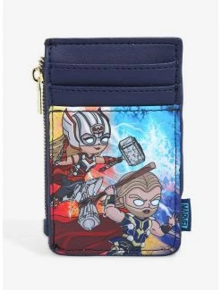 Loungefly Marvel Thor: Love And Thunder Chibi Mighty Thor & Thor Cardholder - BoxLunch Exclusive