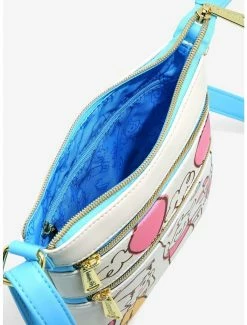 Loungefly Disney Winnie The Pooh Piglet & Pooh With Balloons Sketch Crossbody Bag - BoxLunch Exclusive -Disney Mad Store 16966373 av2