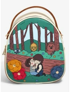 Star Wars Chibi Leia & Han In The Forest Mini Backpack - BoxLunch Exclusive