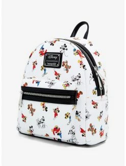 Loungefly Disney Mickey Mouse Outfits Allover Print Mini Backpack - BoxLunch Exclusive -Disney Mad Store 17060688 av1