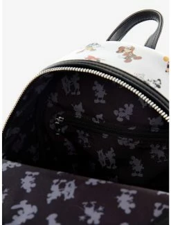 Loungefly Disney Mickey Mouse Outfits Allover Print Mini Backpack - BoxLunch Exclusive -Disney Mad Store 17060688 av3