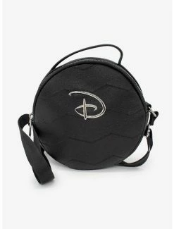 Boxlunch Disney Signature D Emblem Chevron Round Crossbody