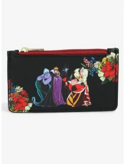 Disney Villains Group Portrait Floral Cardholder - BoxLunch Exclusive