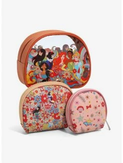 Disney Princess Groovy Group Portrait Cosmetic Bag Set - BoxLunch Exclusive -Disney Mad Store 17721451 av2