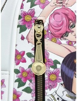 Boxlunch JoJo's Bizarre Adventure Giorno Giovanna Group Floral Mini Backpack -Disney Mad Store 17721509 av4