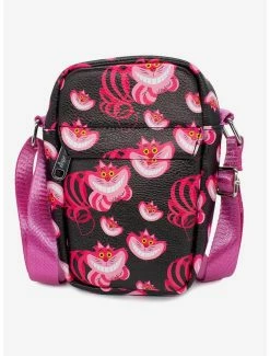 Boxlunch Disney Alice In Wonderland Cheshire Cat Vegan Leather Crossbody Bag