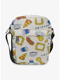 Boxlunch Friends Food Icons Vegan Leather Crossbody Bag