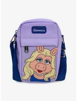 Boxlunch Disney The Muppets Miss Piggy Lavender Vegan Leather Crossbody Bag