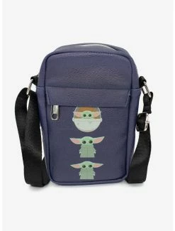 Boxlunch Star Wars The Mandalorian Baby Yoda Pod Vegan Leather Crossbody Bag