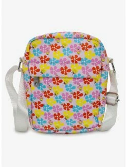 Boxlunch SpongeBob SquarePants Floral Vegan Leather Crossbody Bag