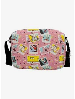Boxlunch Spongebob Squarepants And Friends Snapshots Crossbody Bag