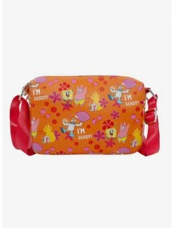 Boxlunch Spongebob Squarepants Horizontal I'M Ready Crossbody Bag