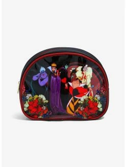 Disney Villains Floral Group Portrait Cosmetic Bag Set - BoxLunch Exclusive