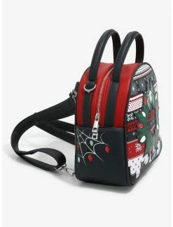 Marvel Spider-Man Christmas Sweater Mini Backpack - BoxLunch Exclusive -Disney Mad Store 18810638 av2