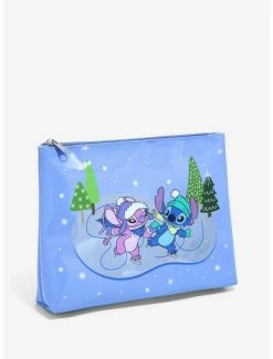 Disney Lilo & Stitch Stitch & Angel Winter Cosmetic Bag - BoxLunch Exclusive