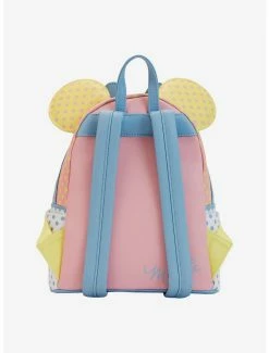 Boxlunch Loungefly Disney Minnie Mouse Pastel Polka Dot Figural Mini Backpack -Disney Mad Store 19620000 av2