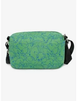 Boxlunch Disney Bambi And Thumper Outline Poses Stacked Cross Body Bag -Disney Mad Store 19621560 av2