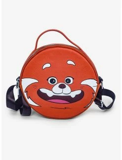 Boxlunch Disney Pixar Turning Red Panda Mei Smiling Face Close Up Cross Body Bag