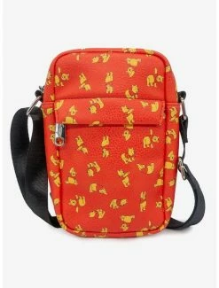 Boxlunch Disney Winnie The Pooh Stretch Poses Scattered Cross Body Bag