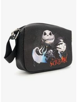 Boxlunch The Nightmare Before Christmas Jack, Sally And Zero Such A Scream Cross Body Bag
