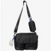 Boxlunch Doughnut Mission Black Crossbody