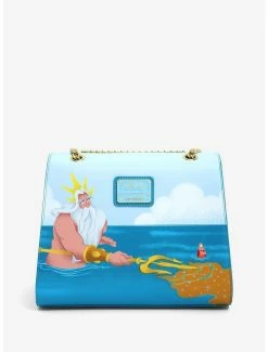 Boxlunch Loungefly Disney The Little Mermaid Ariel & King Triton Handbag -Disney Mad Store 19840447 av2