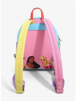 Boxlunch Loungefly Disney Princess Panel Portraits Mini Backpack -Disney Mad Store 19840457 av3