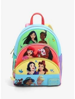 Boxlunch Loungefly Disney Princess Panel Portraits Mini Backpack