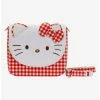 Boxlunch Loungefly Sanrio Hello Kitty Gingham Crossbody Bag