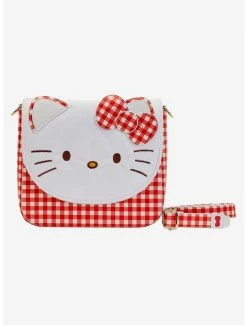 Boxlunch Loungefly Sanrio Hello Kitty Gingham Crossbody Bag