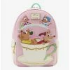 Boxlunch Loungefly Disney Cinderella Teacup Mice Mini Backpack