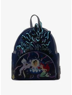 Boxlunch Loungefly Disney The Little Mermaid Ursula’s Lair Glow-in-the-Dark Mini Backpack -Disney Mad Store 19914145 av2