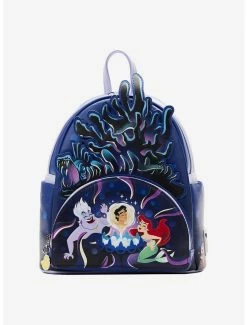 Boxlunch Loungefly Disney The Little Mermaid Ursula’s Lair Glow-in-the-Dark Mini Backpack